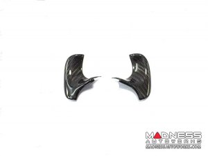 Alfa Romeo Stelvio Steering Wheel Trim - Carbon Fiber - Thumb Grip Cover Set - Pre 2020